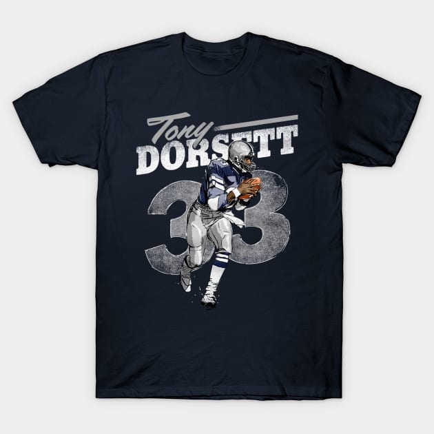 Tony Dorsett Dallas Retro R T-Shirt by MASTER_SHAOLIN